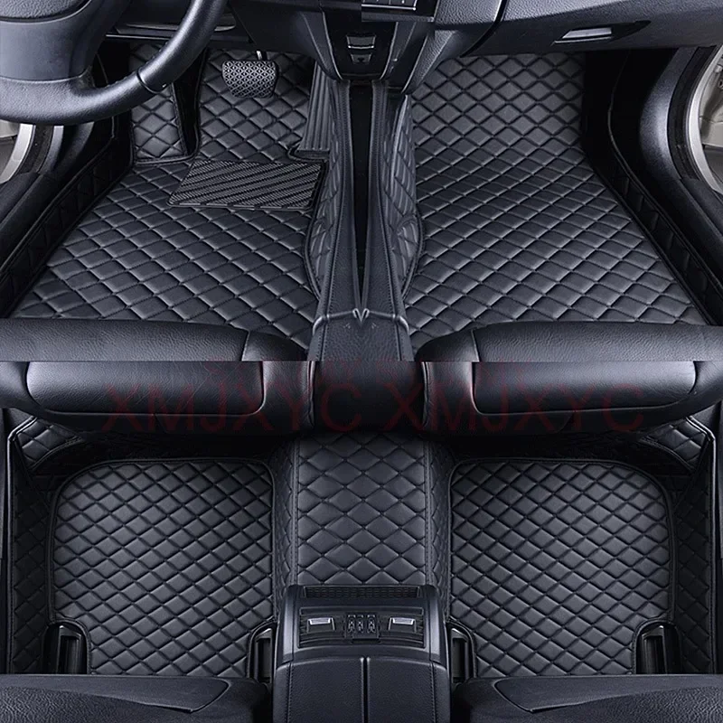 カスタム 3D 車のフロアマット BMW X1 E84 F48 X2 F39 X4 F26 G02 2018-2023 インテリアアクセサリー人工皮革
