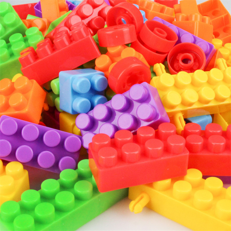 160 ピース/バッグプラスチック子供ビルディングブロックレンガ DIY 組み立ておもちゃ知育玩具子供のためのベビーギフト