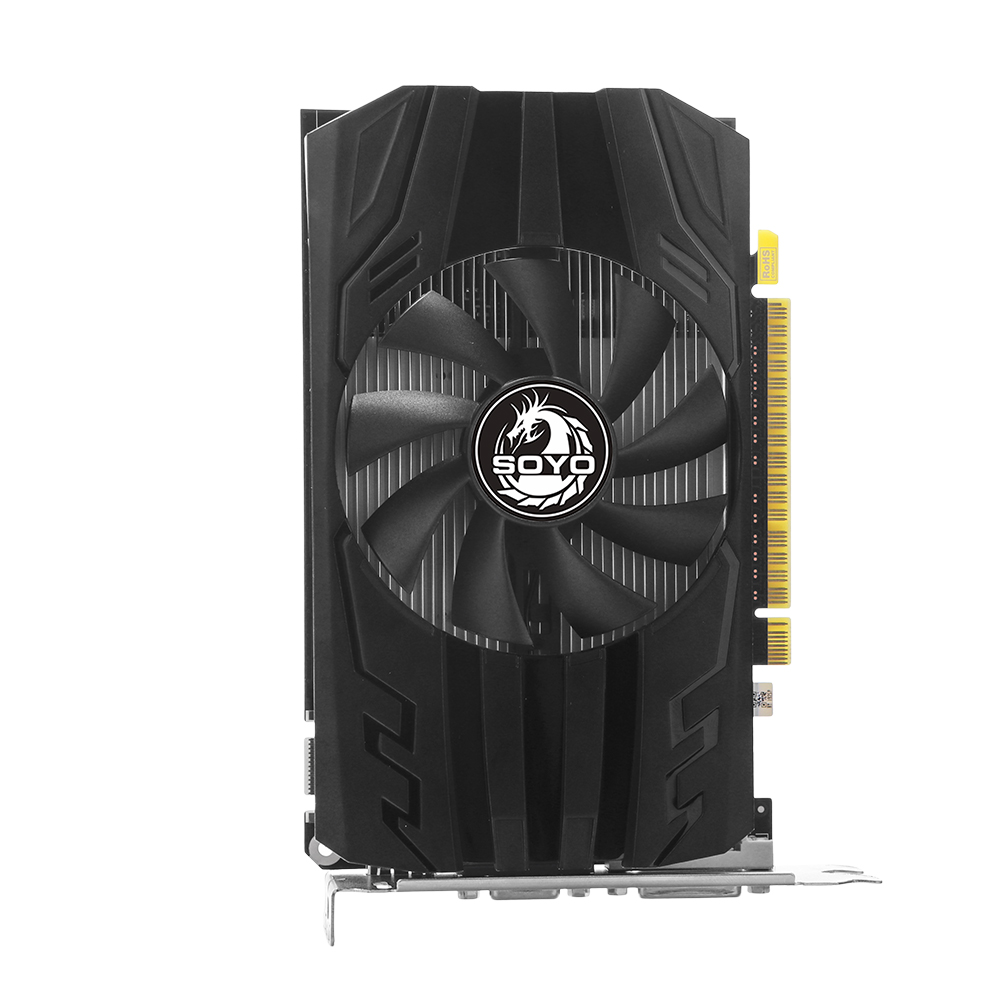 SOYO GTX 550TI グラフィックカード GDDR5 2GB 40NM ビデオカード 128ビット HDMI VGA DVI PG ゲーム コンピューター com NVIDIA 700MHZ シングルファン