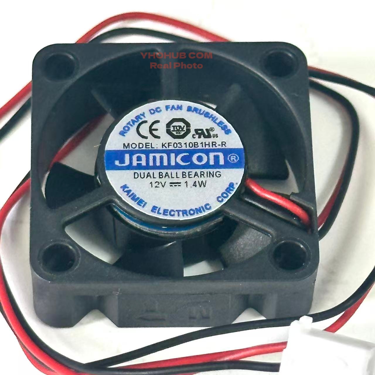 JAMICON KF0310B1HR-R DC 12V 1.4W 30x30x10mm 2 線式サーバー冷却ファン