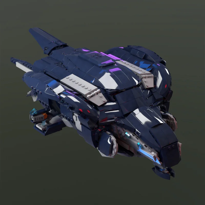 1489 個 MOC Haloes Ruswum パターンファントム戦士輸送モジュラーモデルビルディングブロック DIY 知育玩具ギフト