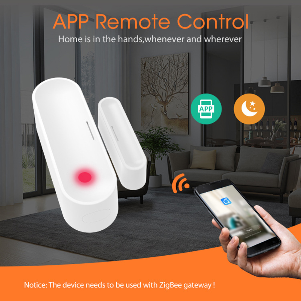 Tuya APP ドアセンサー USB 電源 ZigBee スマートドアセンサーセキュリティ保護ドアウィンドウセンサー 2.4GHz ワイヤレスホームオフィス用