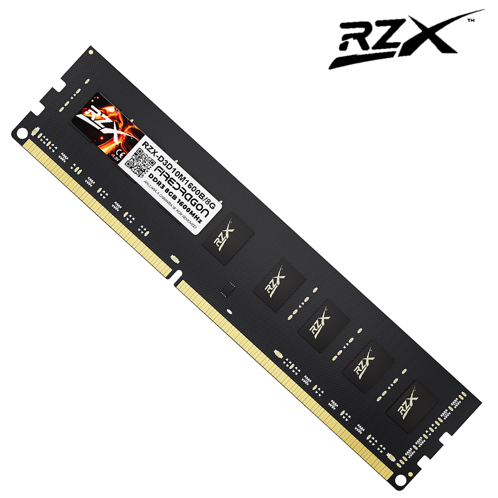 RZX DDR3 メモリ 8GB 4GB 1.5V 240ピン 1600MHz PC3 Udimm DIMM デスクトップ メモリ RAM