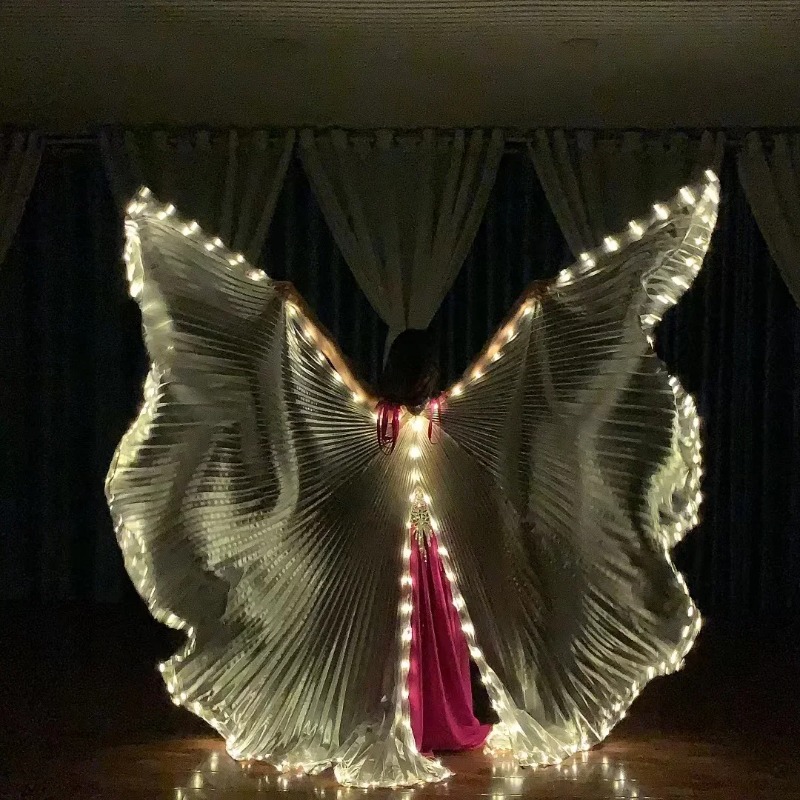 ベリーダンス LED Isis 翼両側蛍光蝶パフォーマンスベリーダンスベリーダンスカーニバル LED 衣装ショー