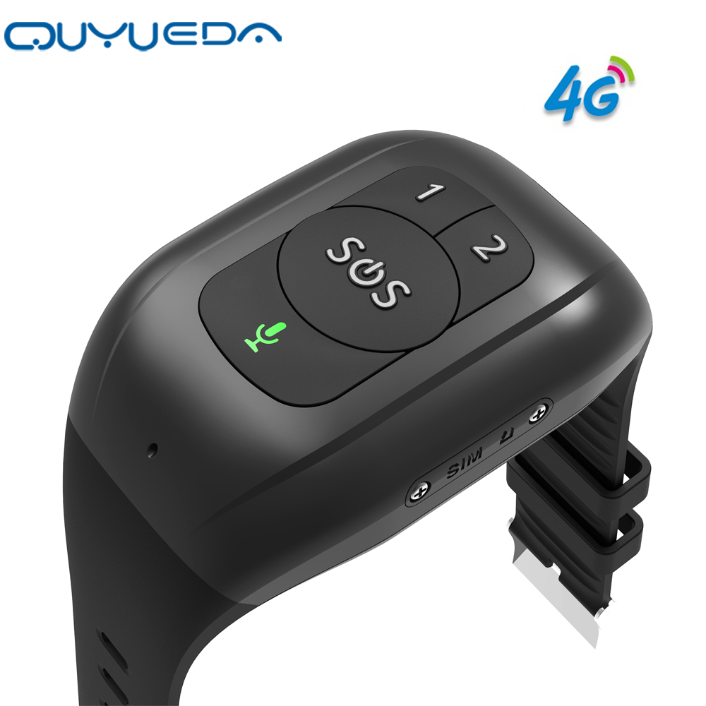 4G GPS 追跡ブレスレット 高齢者スマートロケーター用 落下検出アラート SOS ボタン緊急コール 1000mAh 防水トラッカー付き