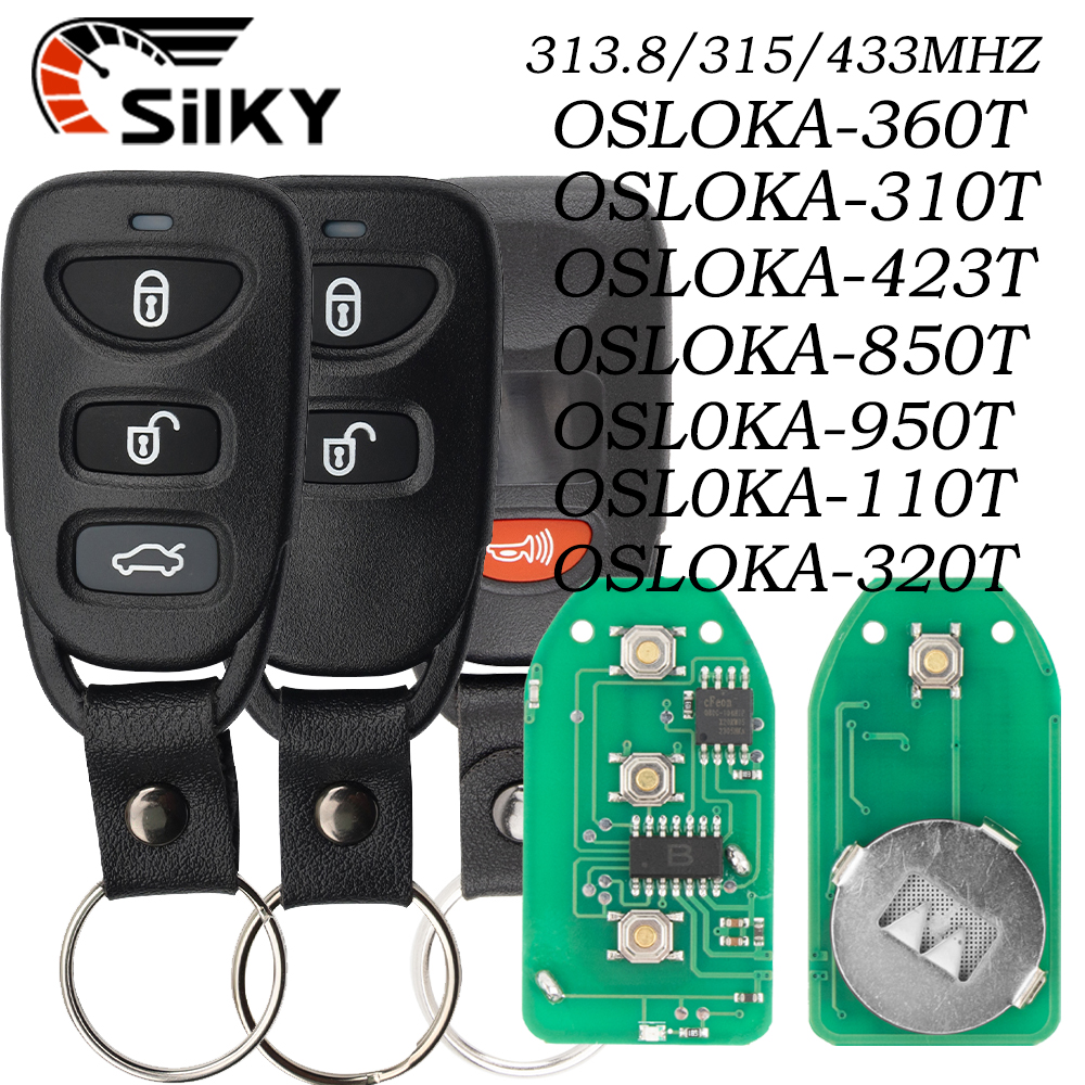 SilKY ヒュンダイリモートキー OSLOKA-950T 313MHZ、OKA-320T 313.8MHZ、OSLOKA-310T 313.8MHZ、OSLOKA-320T 313.8MHZ