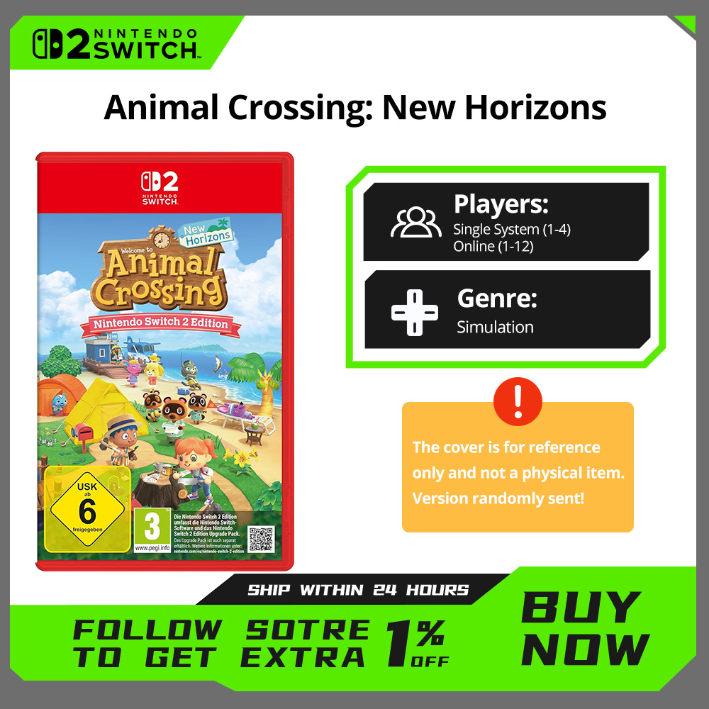 Animal Crossing™ New Horizo​​ns - Nintendo Switch 2 ゲーム セール 任天堂 NS2 ゲーム コンソール用 100% 公式物理ゲーム カード