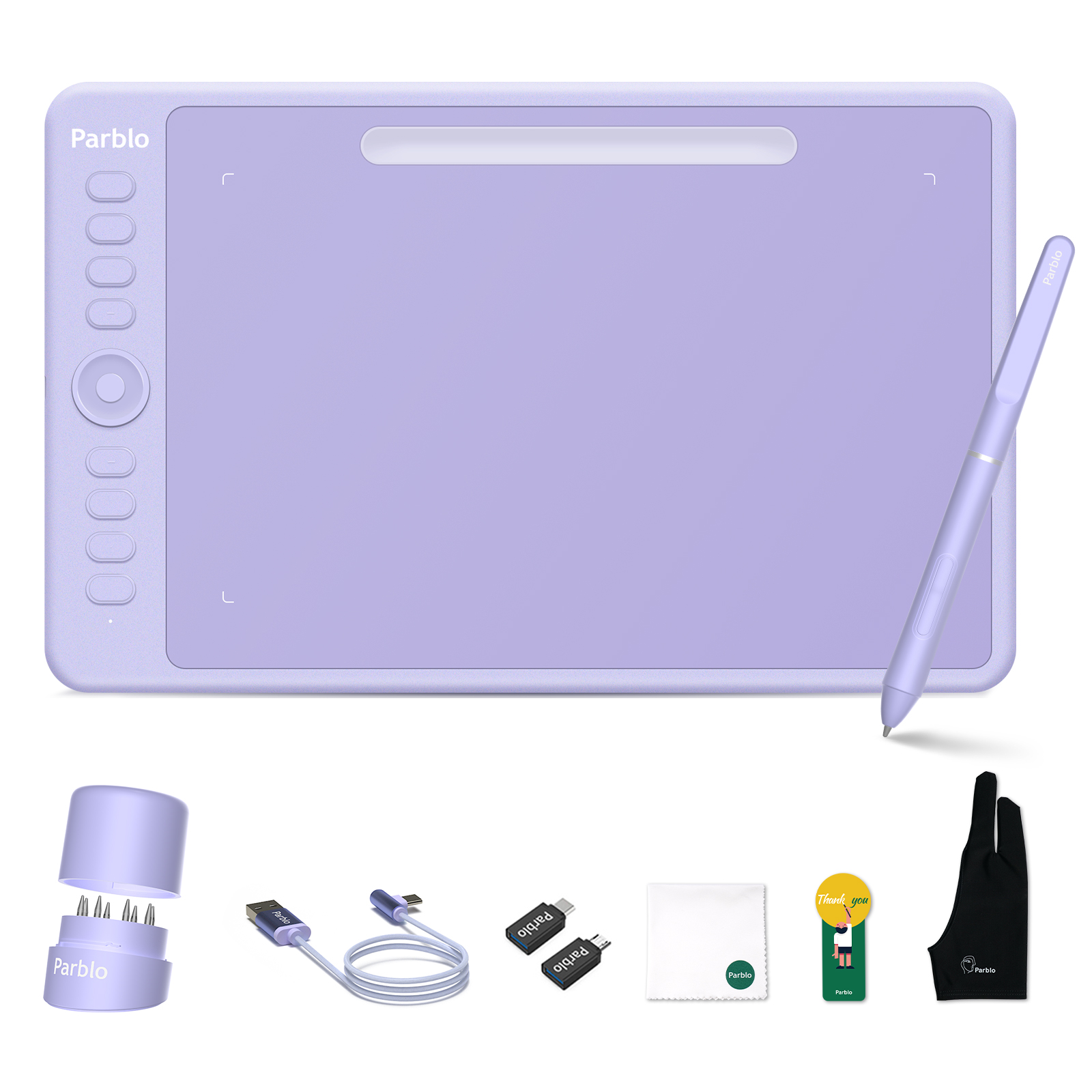 Parblo Intangbo M 10x6.25 インチ デジタル タブレット グラフィック タブレット OSU ゲーム描画用 バッテリーフリーのスタイラスとグローブ付き