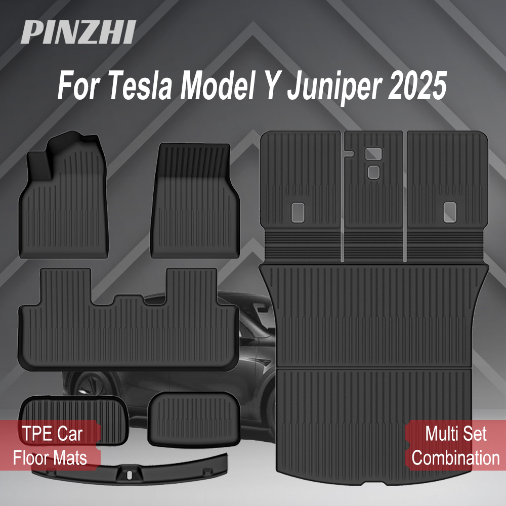 テスラ新モデル Y ジュニパープレミアム/パフォーマンス 2025 TPE フロアマット荷物マット耐摩耗性フットパッド ModelY トランクマット
