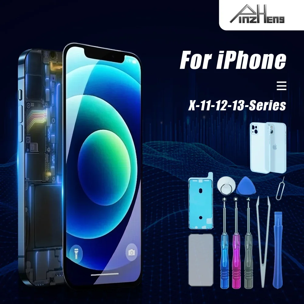 PINZHENG 高品質ディスプレイ INCELL OLED OEM AMOLED iPhone XS MAX X XR 11 12 13 ミニプロ PROMAX スクリーン交換用液晶