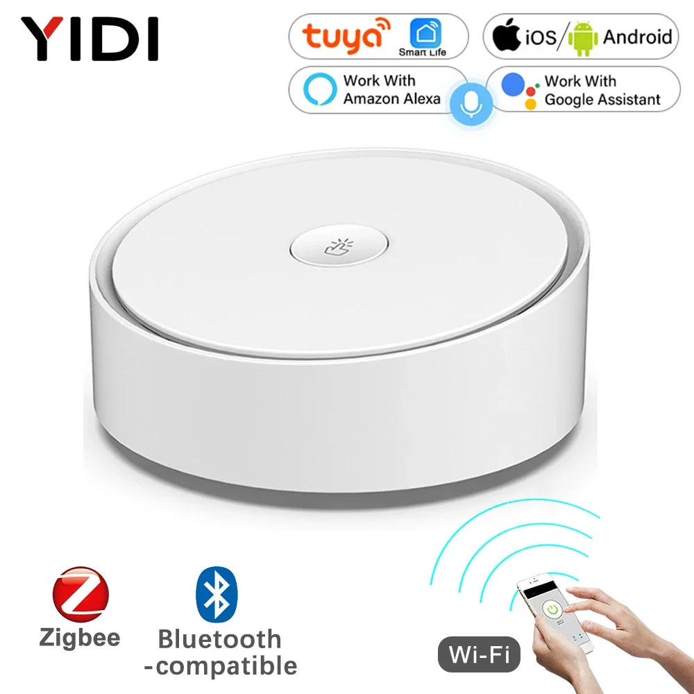 Tuya Smart Life スマート マルチモード ゲートウェイ ZigBee WiFi Bluetooth 互換ハブ App によるワイヤレス コントロール Alexa Google Home Voice