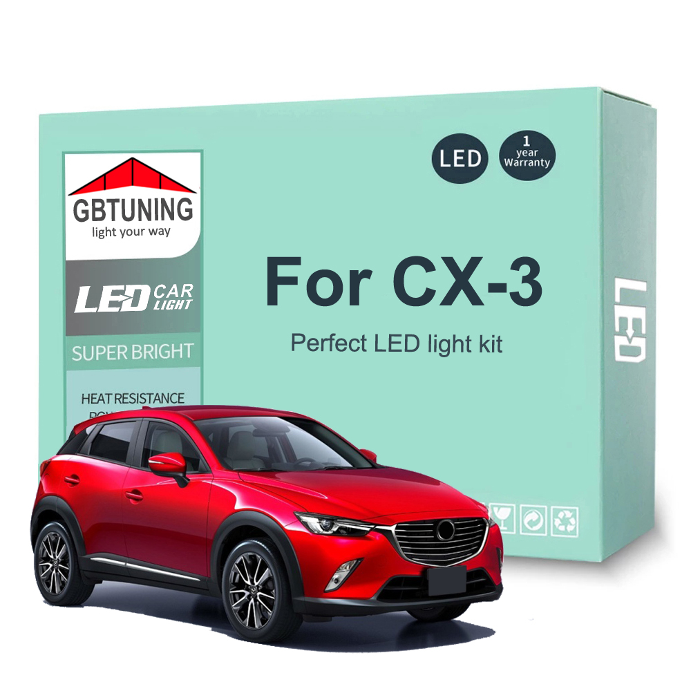 10 個 LED インテリア電球キットマツダ CX-3 CX3 2015 2016 2017 2018 2019 2020 2021 車 LED マップドーム車両ランプ Canbus