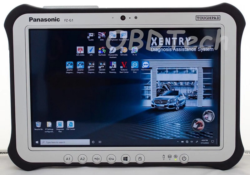 ToughPad FZ-G1 i5 4310 8 グラム RAM DAS XENTRY タブレット 09.2023 DOIP MB スター C4 C5 モナコ Vediamo MB スター C6 VCI ECOM EPC WIS ASRA 用