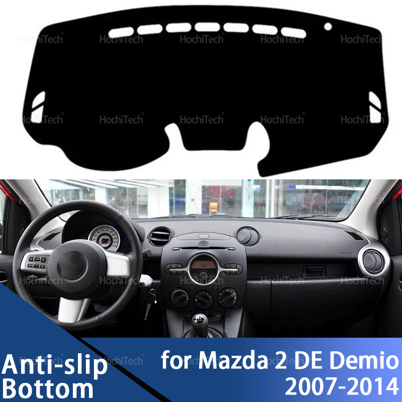 for Mazda 2 Mazda2 DE Demio 2007-2014  Dashboard Cover Car Dashboard Cover Avoid Light Pad Instrument Panel Mat Case Carpets