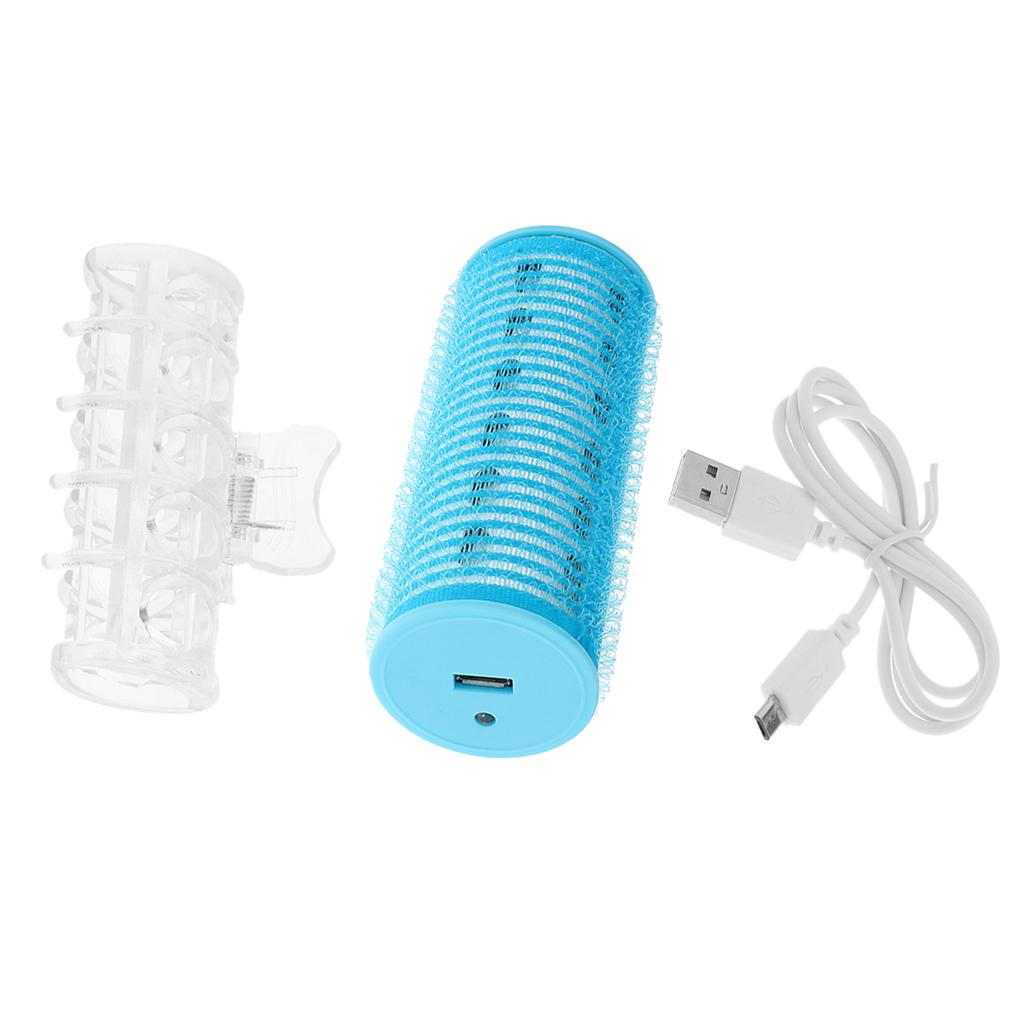 プラスチック USB 充電式ヘアスタイリングローラーカーラークリップヘア DIY