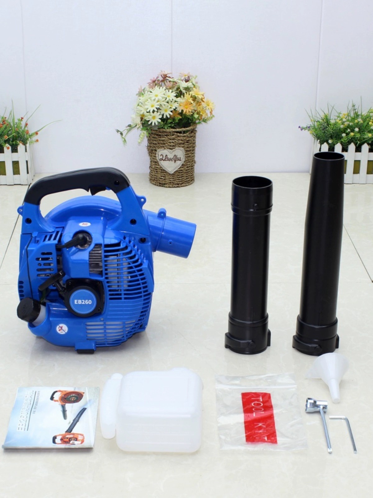 除雪機ガソリン EB260 ガス送風機 25.4cc ポータブル車リーフブロワー高真空ファンリーフ真空パワーガーデンツール
