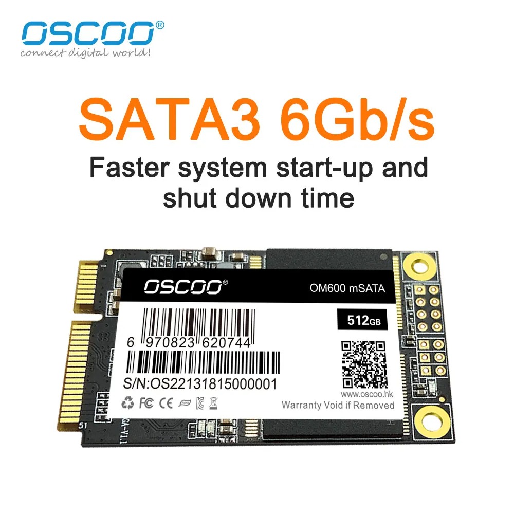 mSATA SSD 128 ギガバイト 256 ギガバイト 512 ギガバイト 1 テラバイト SATA 内部ソリッドステートハードドライブ 6Gbps 3D NAND SSD デスクトップラップトップ用