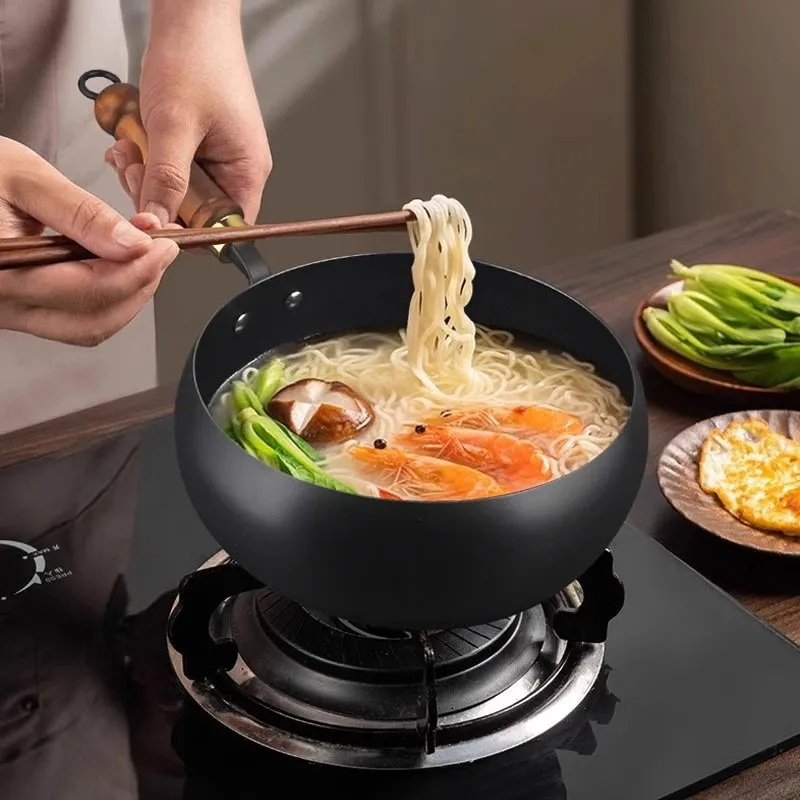 Zhangqiu 鉄鍋、ビッグベリーポット、純粋な手作り鍛造、コーティングなし、ノンスティック家庭用炒め鍋