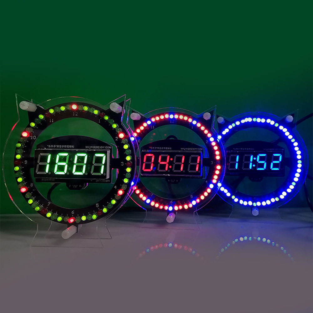 DIY デジタル LED ディスプレイモジュールアラーム電子デジタル時計キット DIY 電子はんだキット学習ボード 5V
