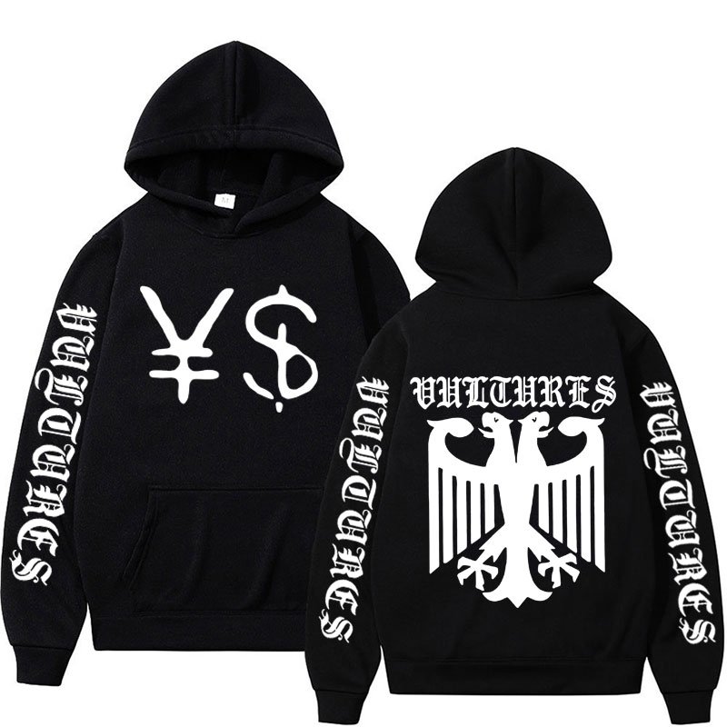カニエウェスト Ye Ty Dolla サイン YS ハゲタカパーカー男性女性ヴィンテージヒップホップラップパーカー男性原宿ファッションプルオーバースウェット