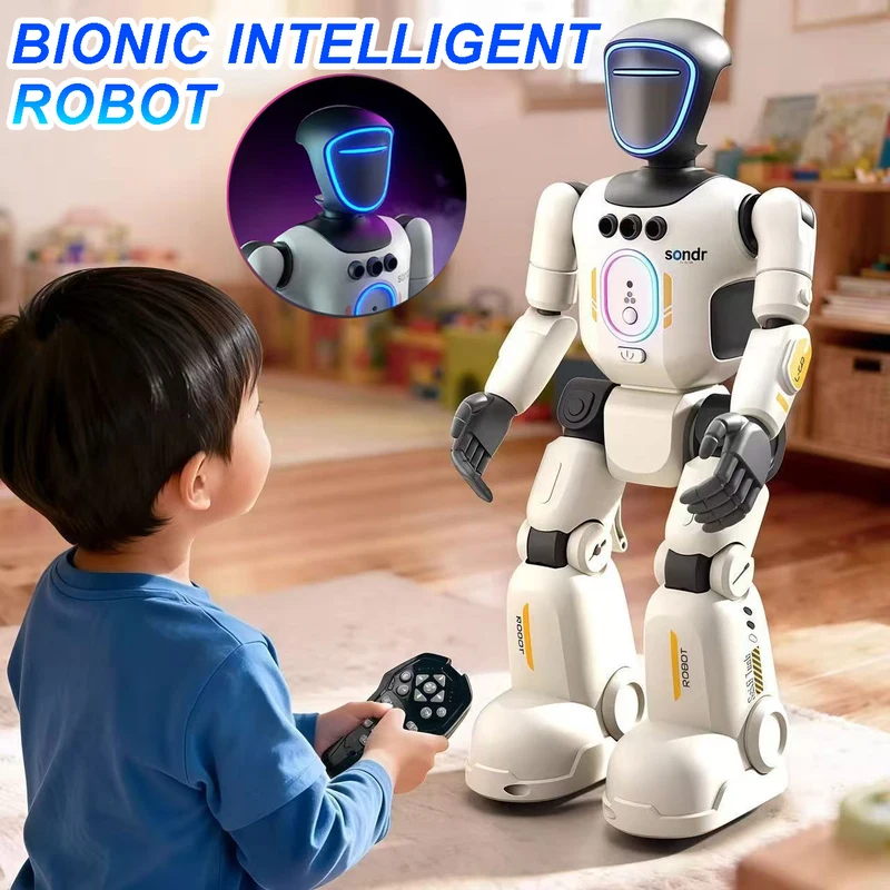 ホット販売インテリジェントヒューマノイドロボットプログラム可能な多関節インタラクティブおもちゃ音声録音歌うダンス STEM 教育