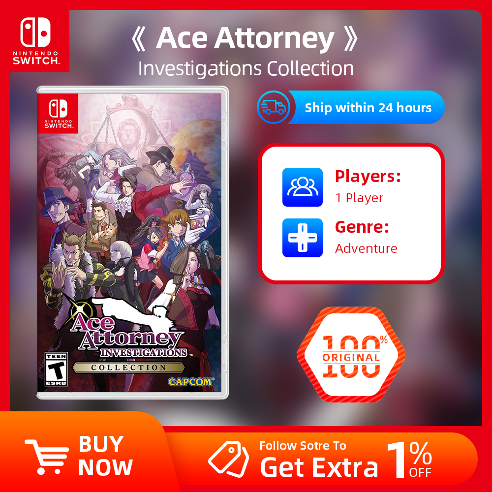 逆転裁判コレクション - Nintendo Switch ゲームセール Nintendo Switch OLED Lite 用オリジナル物理ゲームカード