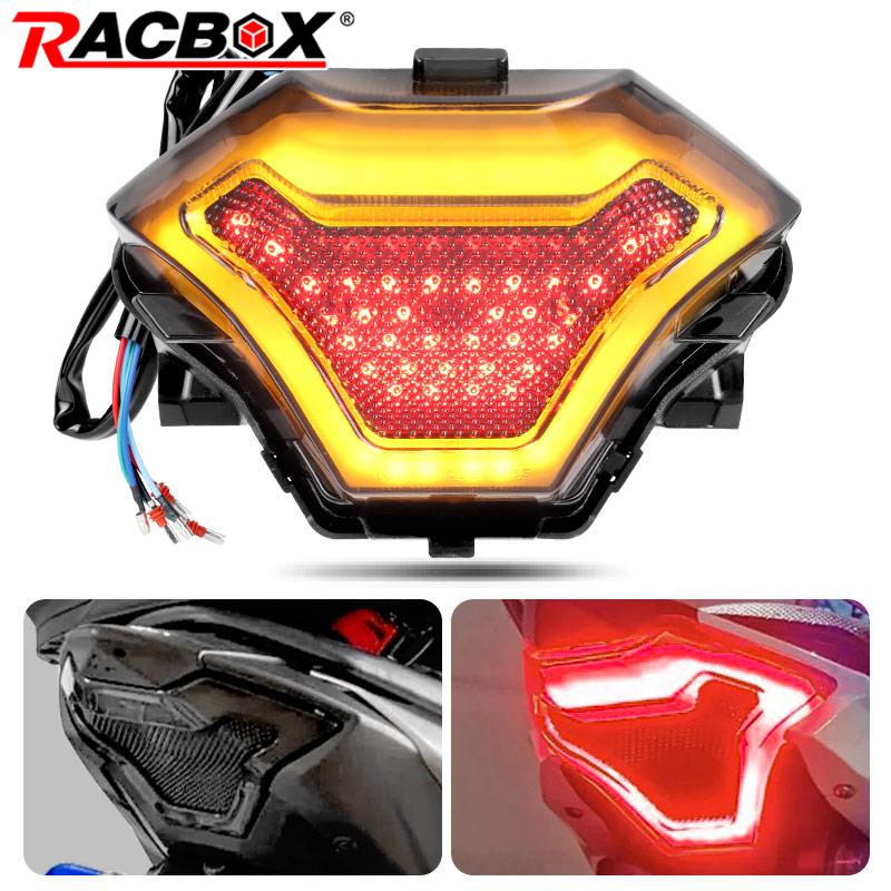 オートバイ LED テールライトモトリアブレーキライトインジケータランプヤマハ MT03 2014-2023 R3 R25 2013-2020 MT07 2013-2017 12V