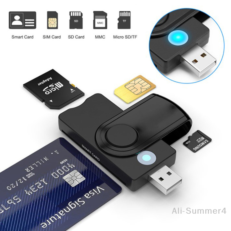 UTHAI X02 USB SIM スマートカードリーダー銀行カード CAC ID SIM SD TF/マイクロ SD