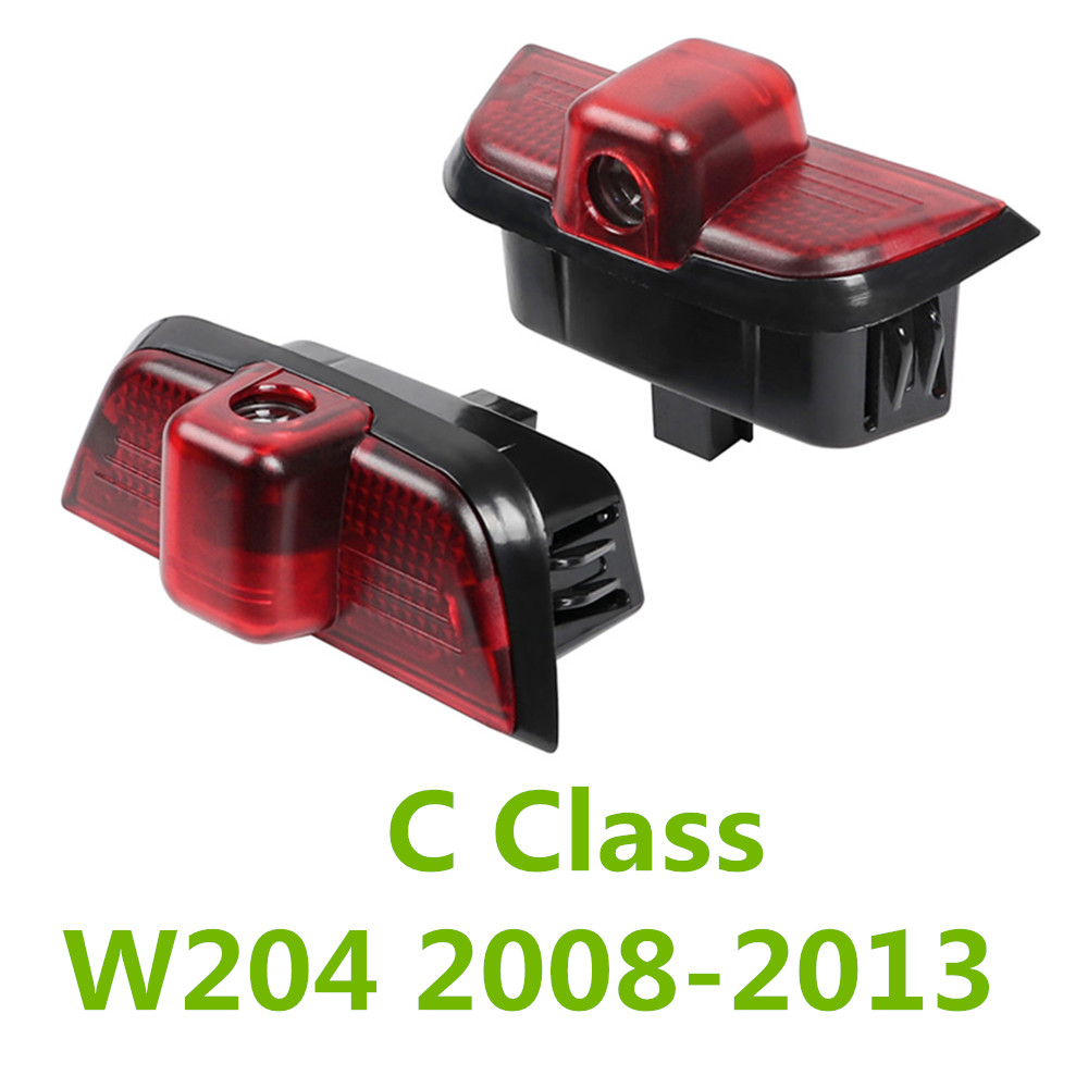 2 個メルセデスベンツ C クラス W204 2008 - 2013 C200 C260 C280 LED 車のドアウェルカムプロジェクターゴーストシャドウライトアクセサリー