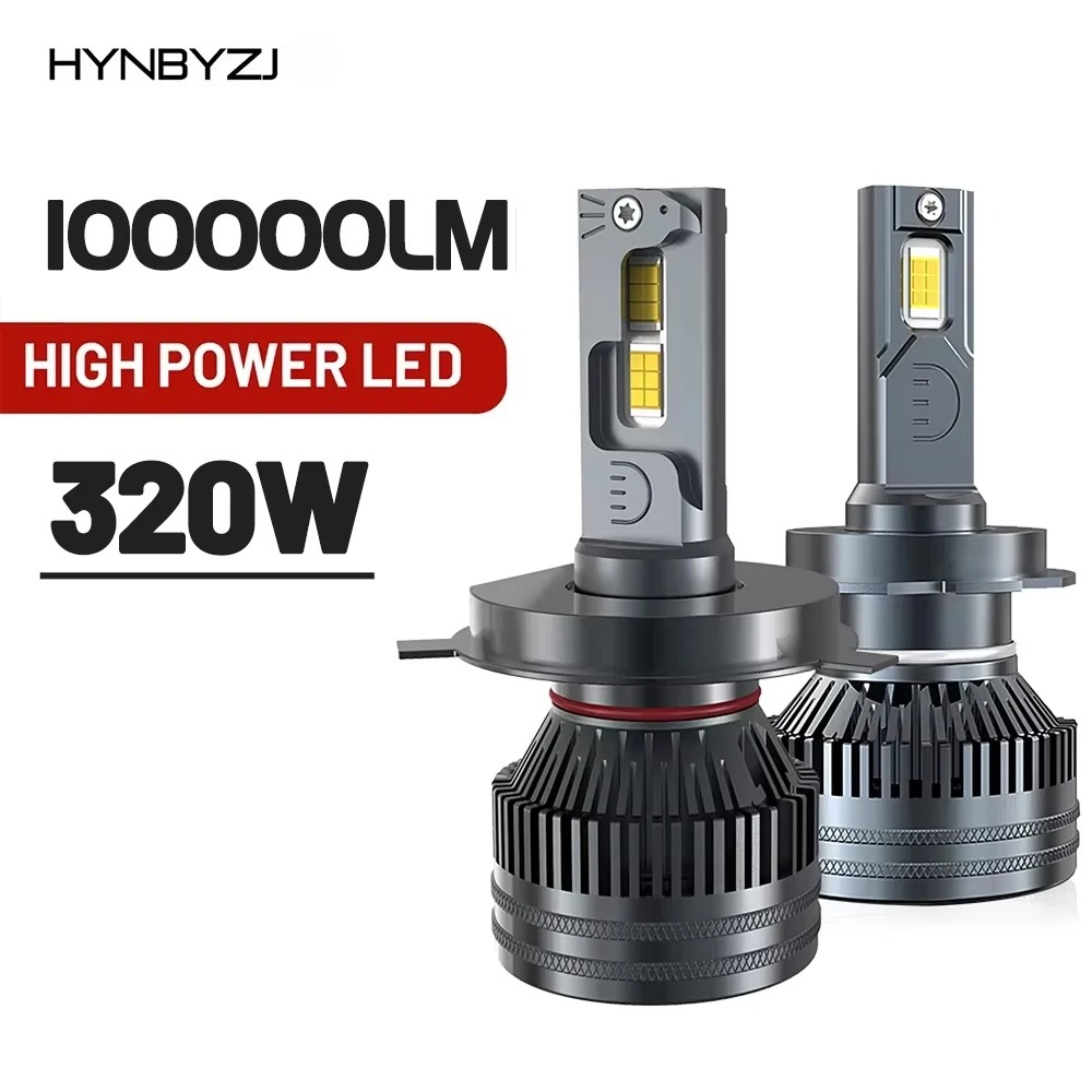 HYNBYZJ H7 LED ヘッドライト 100000LM H1 H4 H8 H9 H11 HB3 HB4 HIR2 LED 電球 9005 9006 9012 320 ワット 6000K ターボランプ CSP チップ車のライト