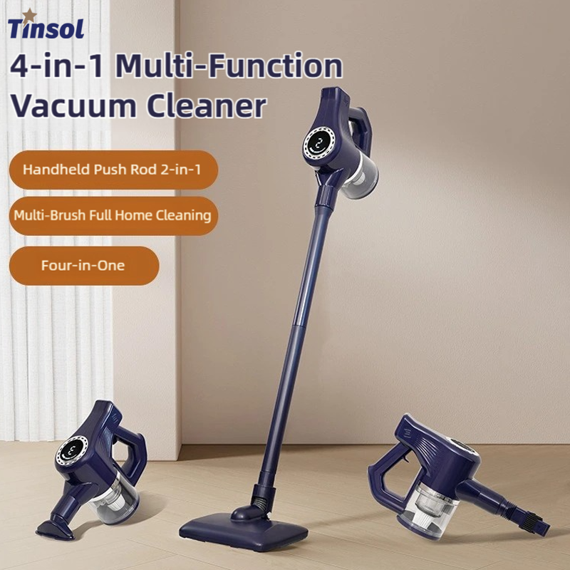 TINSOL 15000PA 家庭用ワイヤレス掃除機、高吸引力、コードレス掃除機、手持ち掃除機とモップのオールインワン