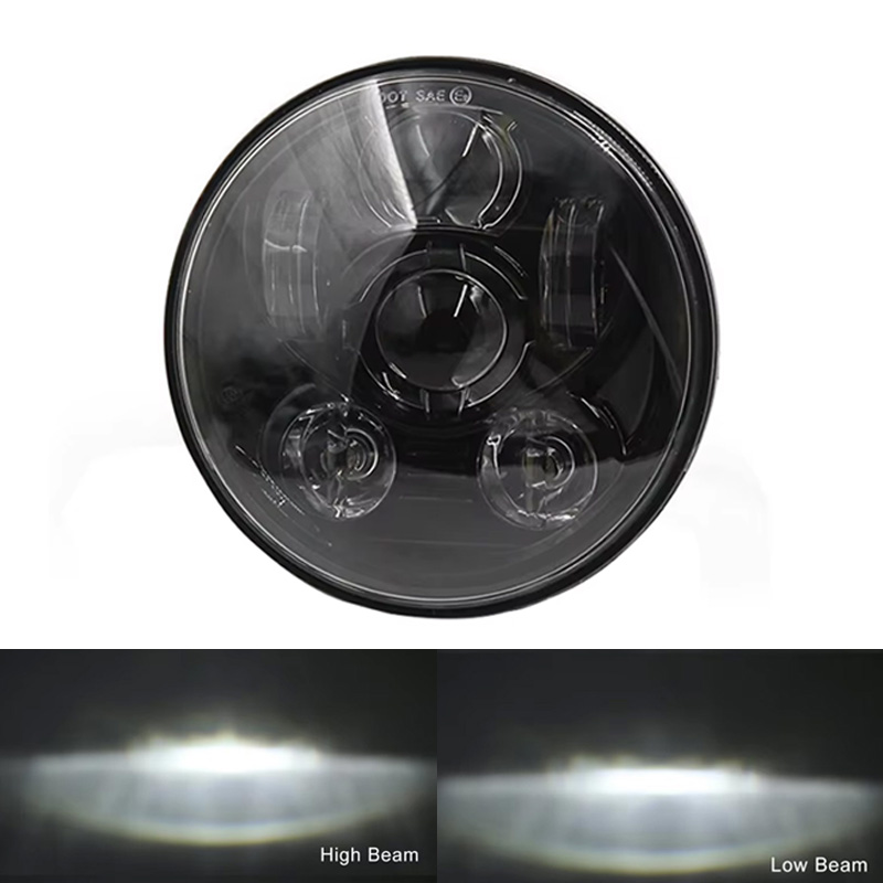 インディアンスカウトボバー/スカウトシックスティ 1130/スポーツスター XL 883 1200 5.75 5-3/4 インチオートバイ LED ヘッドライトプロジェクターロービーム