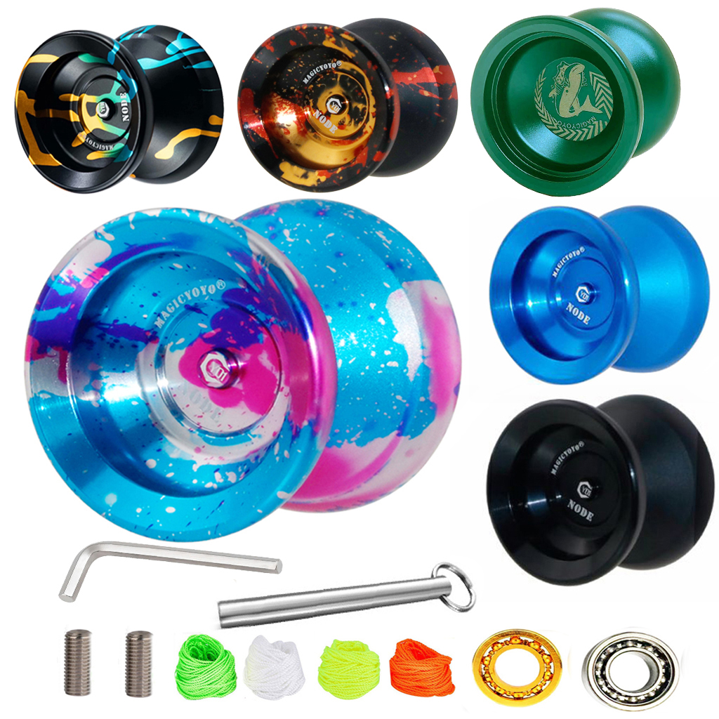 MAGICYOYO Y01-Node N12 シリーズ メタルヨーヨーボールおもちゃ 10 ボールベアリング ストリングロープ付き ヨーヨーおもちゃ N12 ヨーヨー