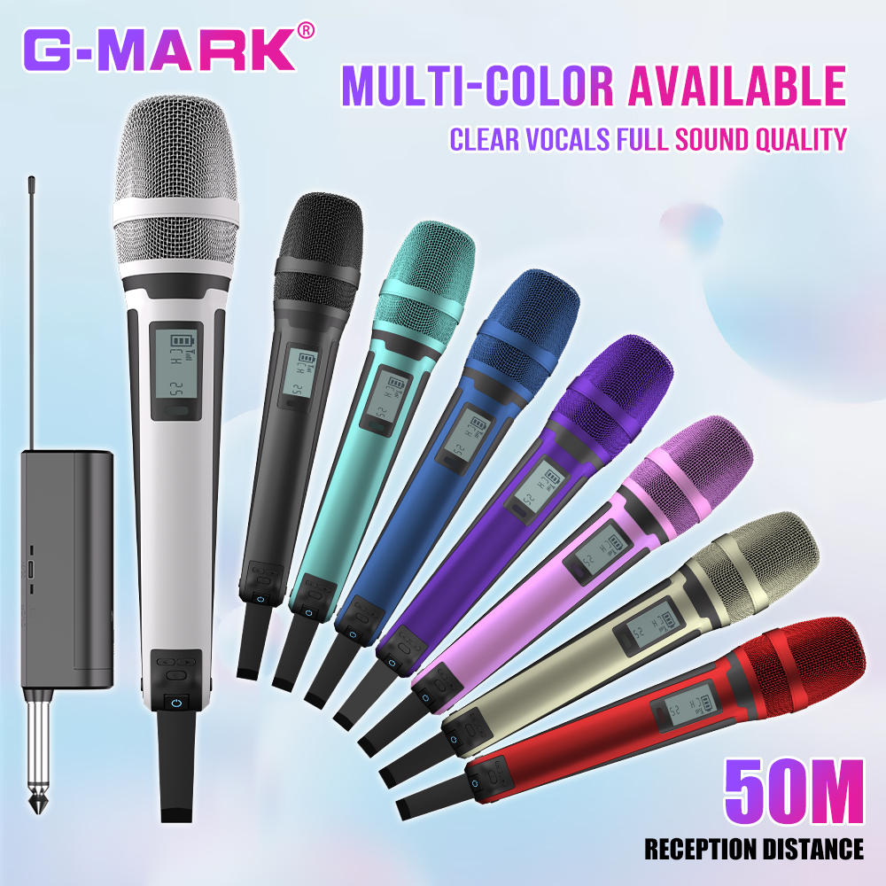 G-MARK SKM9000 ワイヤレスマイクプロフェッショナル UHF 周波数調整可能な金属シェル Paryt ショー教育結婚式