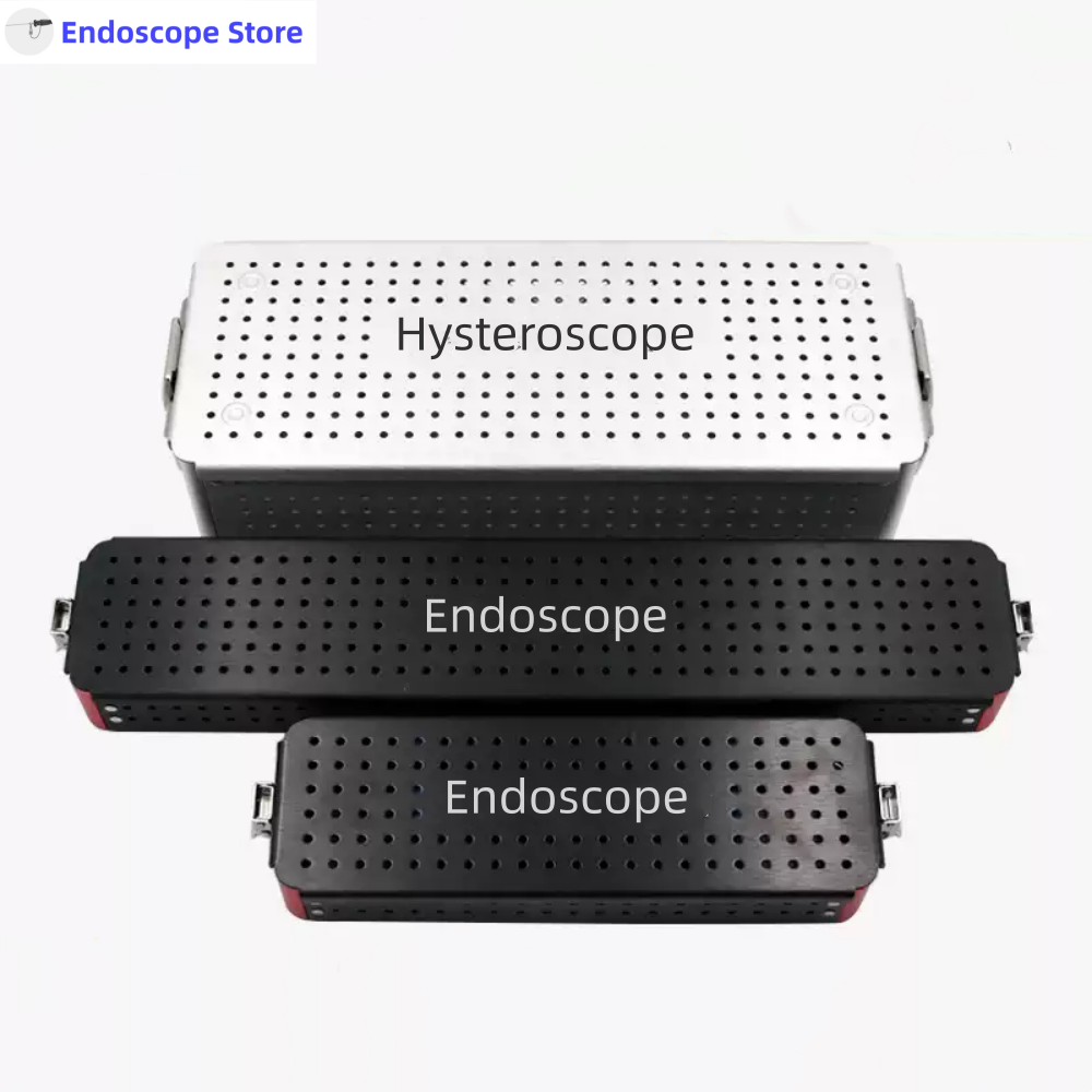 医療内視鏡内視鏡器具消毒ケースボックスバスケットケージオートクレーブ PPSU シリコーンカードスロット付き