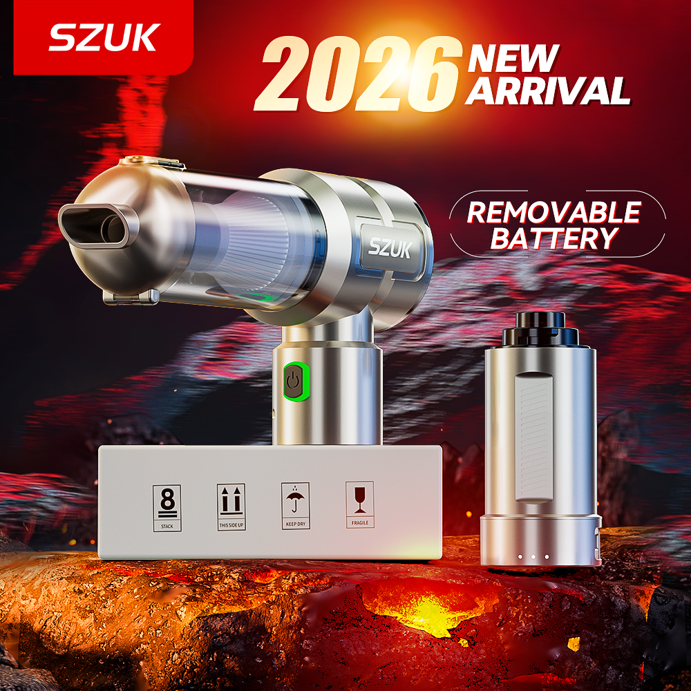 SZUK 新車掃除機マルチ強力ハンドヘルド洗浄機 LED ライトミニブロワーポータブルワイヤレス掃除機