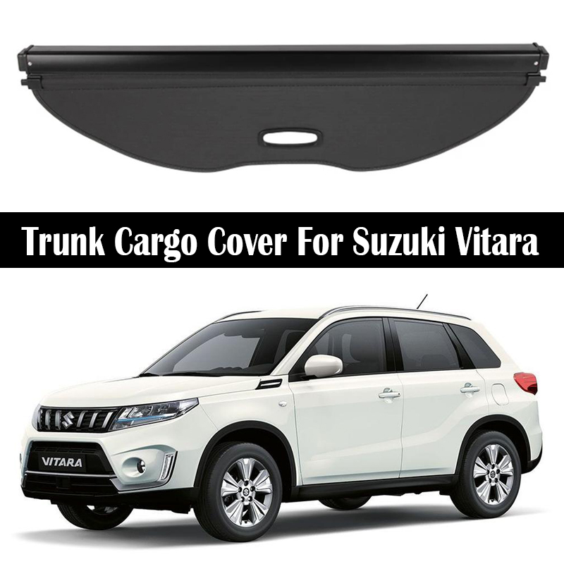 リアトランクカーゴカバースズキ Vitara 2016-2025 シールドシェードカーテンパーティションボードプライバシーブラインドセキュリティアクセサリー