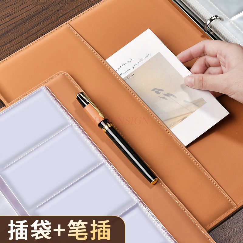 1冊の大容量カードホルダーコレクション、複数のカードスロット、小型カードブック、コレクションブック、クレジットカード会員カードバッグ