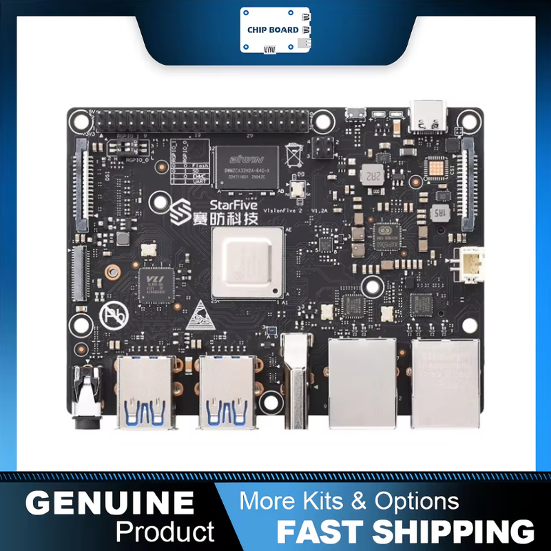 VisionFive 2 開発ボード VisionFive2 RISC-V AI StarFive JH7110 統合 3D GPU