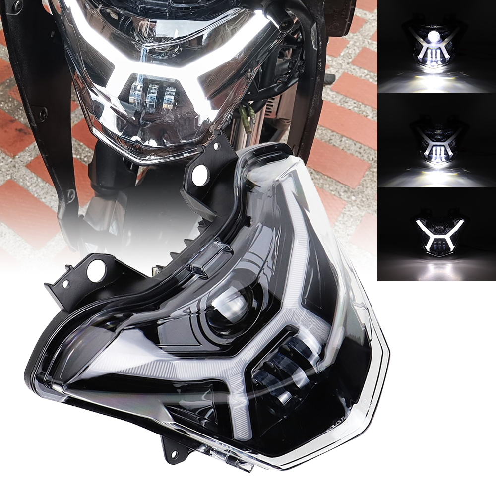 Kawasaki Z650 Versys-X300 KLE300 2017-2021 LED プロジェクターヘッドライトハイ/ロービーム DRL フロント照明アップグレードアクセサリー