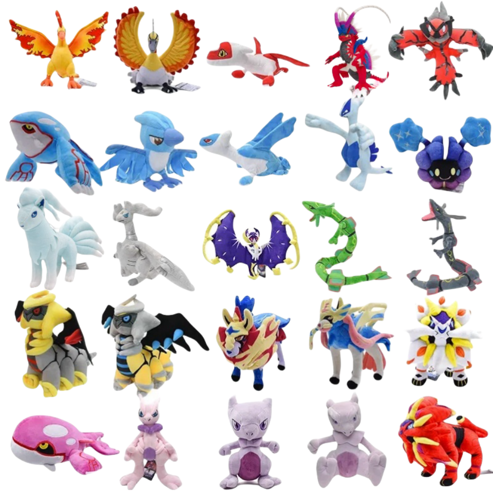 伝説のポケモンぬいぐるみギラティナルナラザシアンザマゼンタソルガレオモルトレスカイオーガレシラムグラードンポケモンソフトぬいぐるみギフト