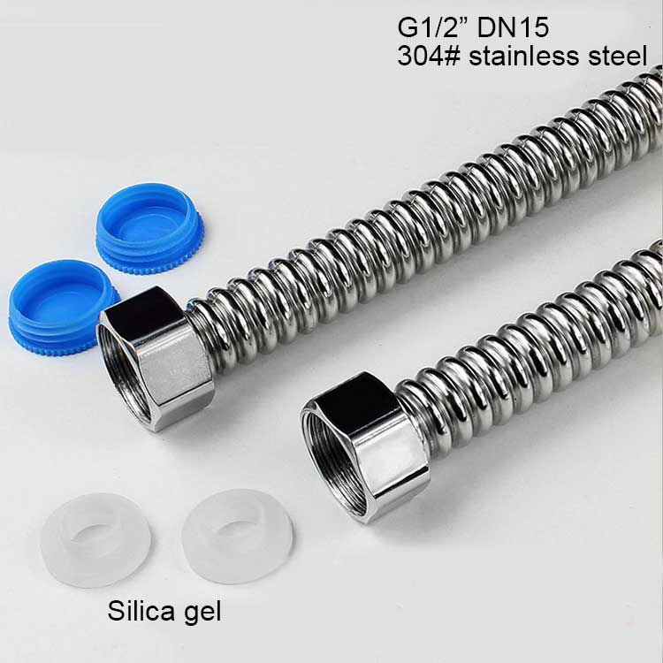 2 個 G1/2 "G3/4" G1" ステンレス鋼波形水ハードパイプホース 20-200 センチメートル