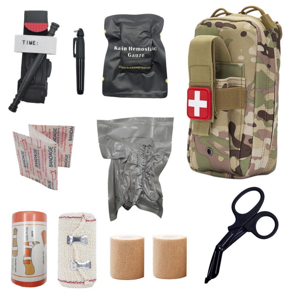 応急処置キット EDC 応急処置キット Molle IFAK 応急処置キット EMT サバイバル止血帯包帯イスラエル包帯