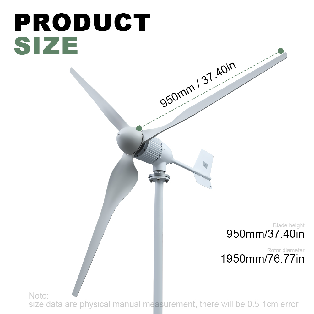 5000W 5KW 水平軸風力タービン 24V 48V 96V 風力発電機 CE 認定フリーエネルギー低速スタートオフグリッド家庭用