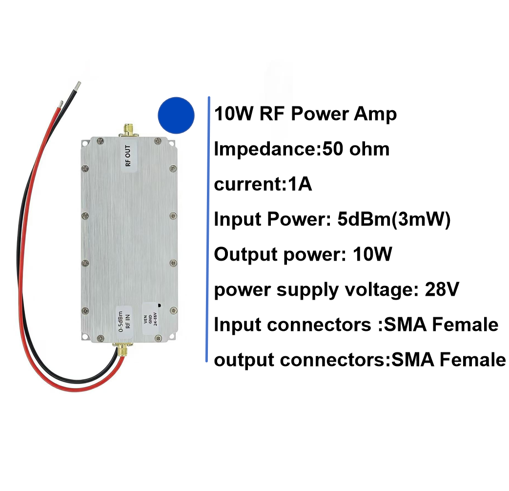 PA Module10W 30W 50W 100W Customzie バンド 40/45/47/50dBm アンプ無線周波数モジュールアマチュア無線アクセサリー強化モジュール
