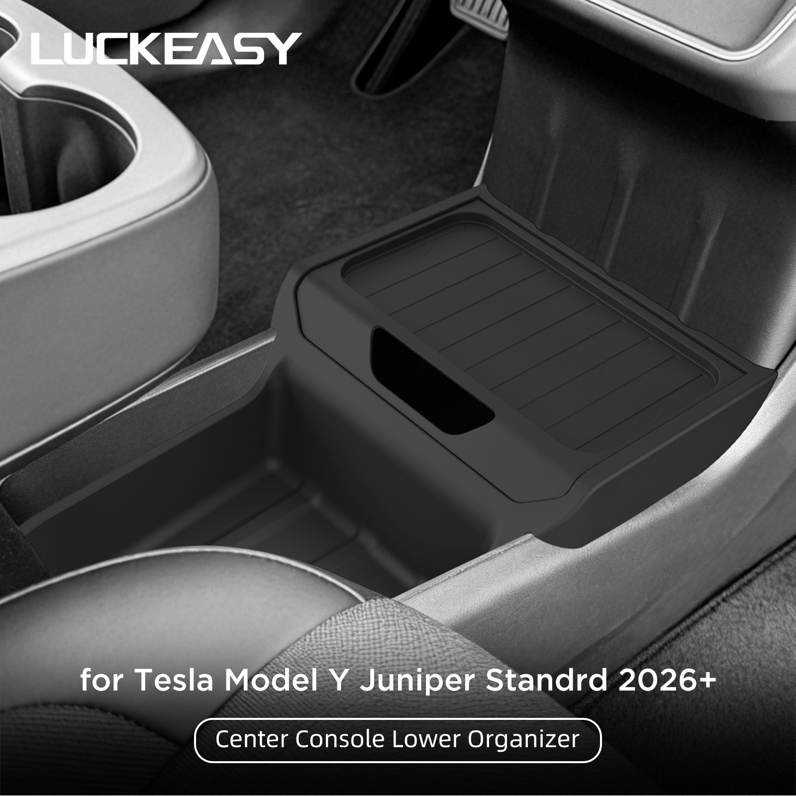 テスラモデル Y ジュニパー標準 RWD 2026 センターコンソール下部収納ボックスオーガナイザー整理収納ケースカーアクセサリー