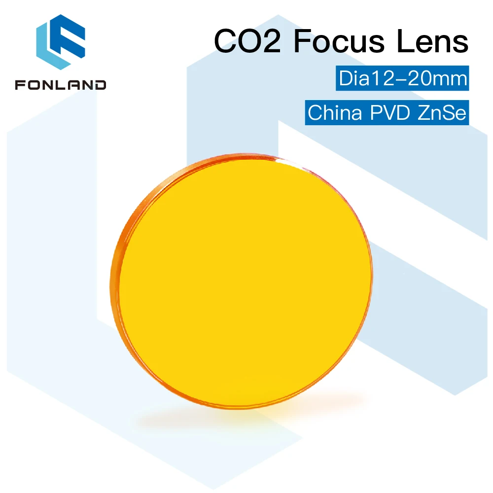 FONLAND 中国 CO2 ZnSe フォーカスレンズ Dia.12/15/18/19.05/20MM FL38.1/50.8/63.5/101.6/127MM レーザー彫刻切断機用