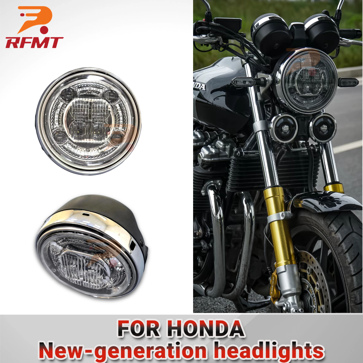 ホンダ CB400 CB1300 CB1100Rs CB1100EX 新世代ヘッドライトオートバイ Led ヘッドライト更新ヘッドランプ 2025 2024 2023 22