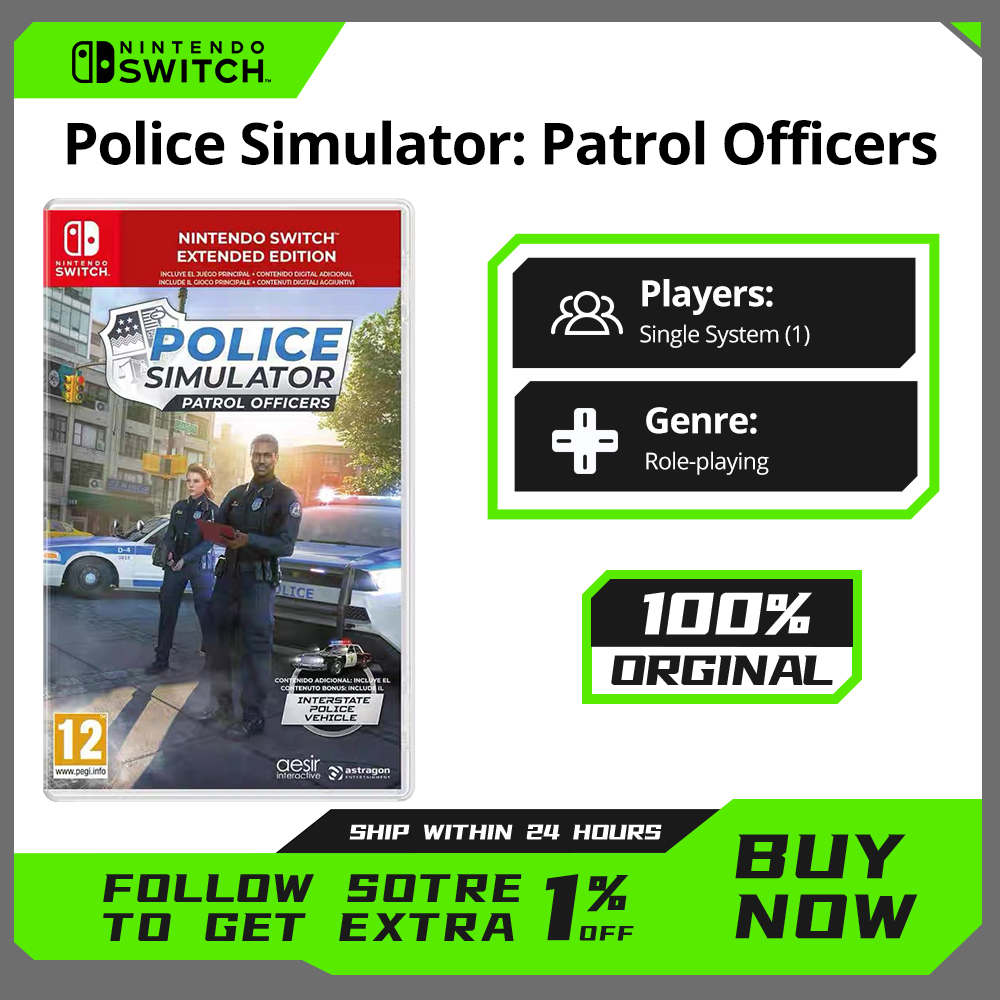 POLICE SIMULATORPATROL OFFICERS Nintendo Switch ゲーム物理ゲームカードサポート RPG ジャンルゲーム Switch OLED Lite