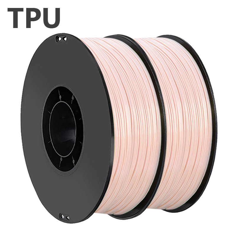 250 グラム 500 グラム 3D プリンタ柔軟なフィラメント TPU 肌の色黒弾性柔軟なゴム素材ロールフレックス真空包装 1.75 ミリメートル